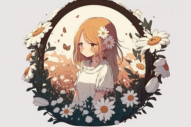 Schnoor en una ilustración 2D de estilo anime durante el día