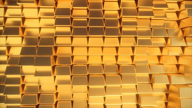 Schöne abstrakte goldene Würfel