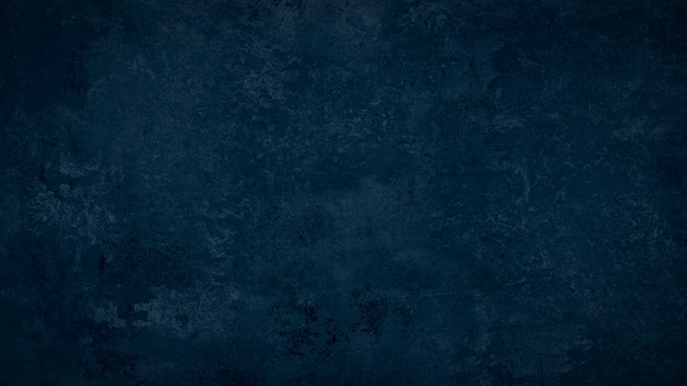 Schöne abstrakte grunge dekorative marine blaue dunkle Stucco Wand Hintergrundkunst grobe stilisierte Textur Web-Banner mit Platz für Text