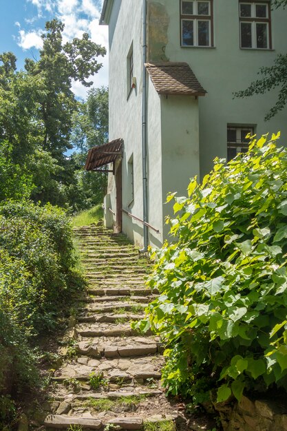 Schöne alte Steintreppe