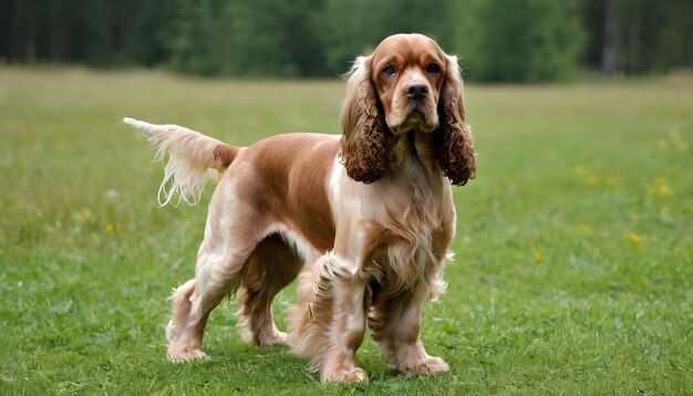 Schöne amerikanische Cocker Spaniel Hunderasse