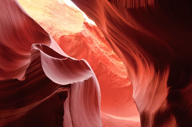 Schöne Antilopenschlucht, Navajo Land östlich von Page, USA