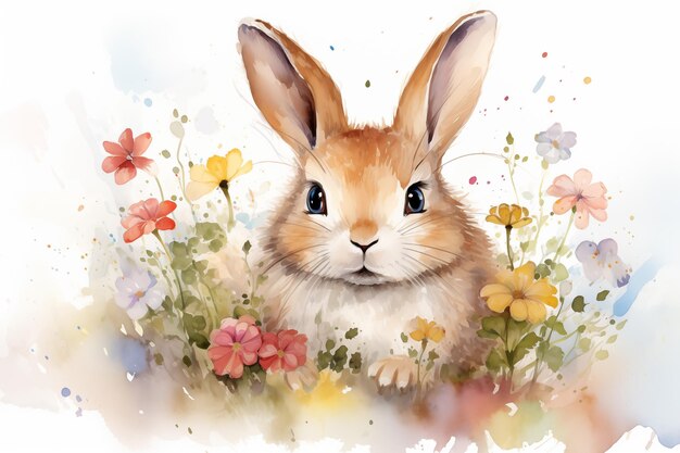 Schöne Aquarell-Ostern-Nachbild-Hintergrund