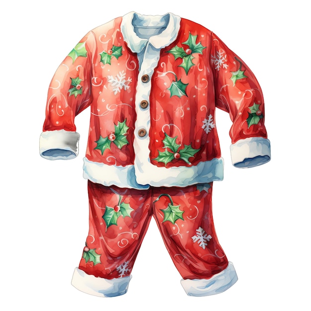 Schöne Aquarelle Weihnachts-Pijamas Illustration Illustration für Weihnachten