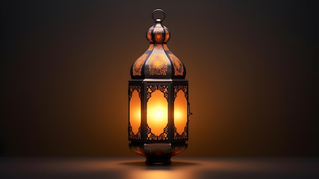 Schöne arabische Lampe isoliert auf weißem und schwarzem Hintergrund