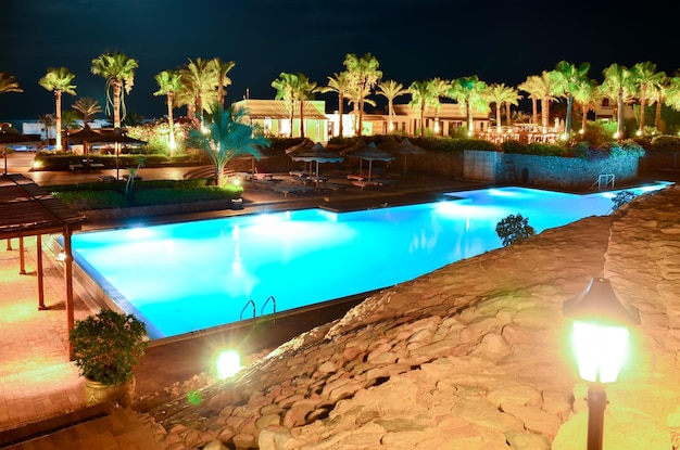 Schöne arabische Nacht in einem Hotel in Ägypten Sharm elSheikh