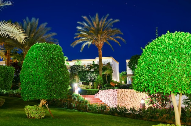 Schöne arabische Nacht in einem Hotel in Ägypten Sharm elSheikh