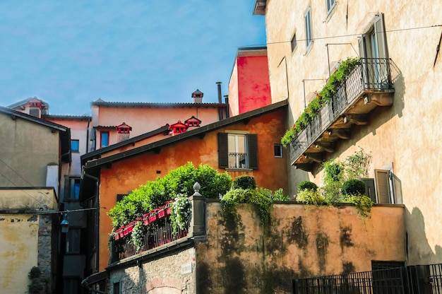 Schöne Architektur der Altstadt von Bergamo Italien.