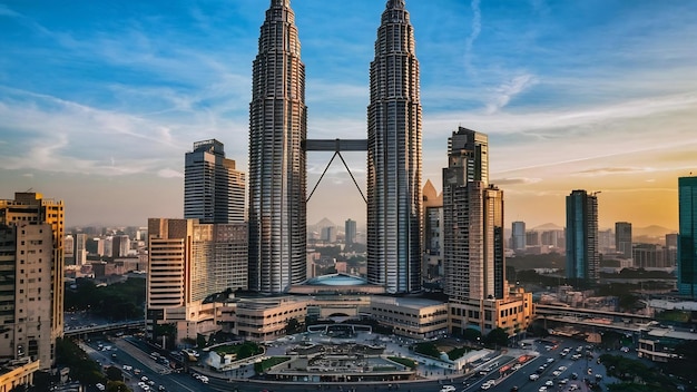 Schöne Architektur Gebäude Außen in Kuala Lumpur Stadt in Malaysia