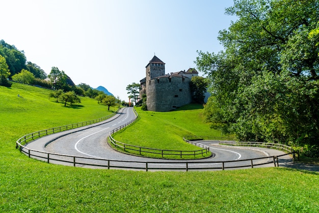 Schöne Architektur im Schloss Vaduz, dem Amtssitz des Fürsten von Liechtenstein