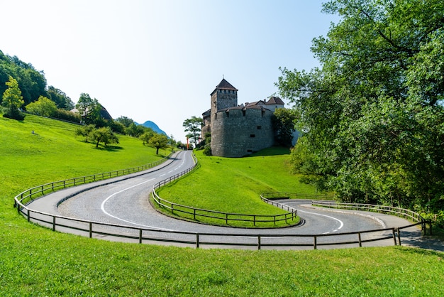 Schöne Architektur im Schloss Vaduz, dem Amtssitz des Fürsten von Liechtenstein