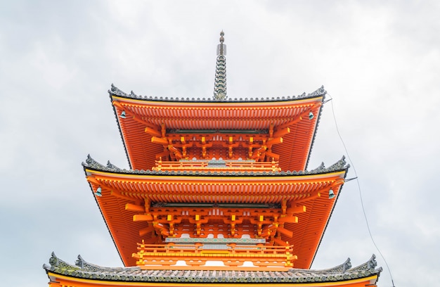 Schöne Architektur in Kiyomizu-deratempel Kyoto ,.