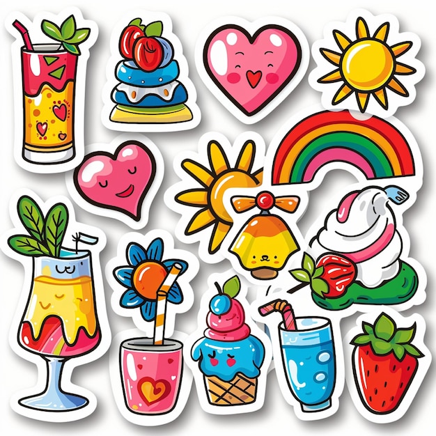 Schöne Aufkleber-Clipart