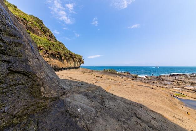 Foto schöne aussicht an der küste von taiwan