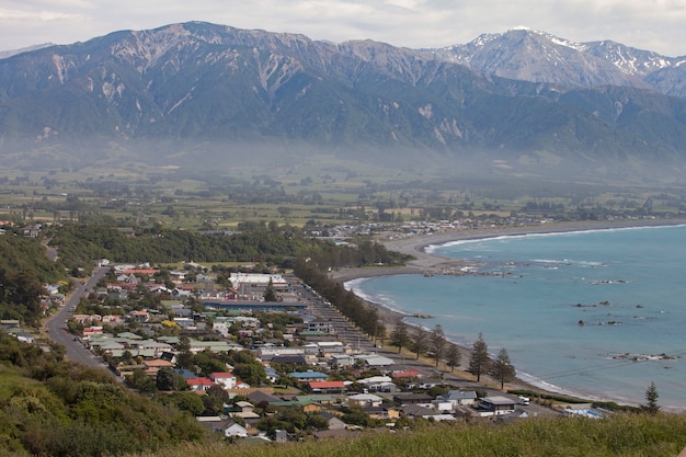 Schöne Aussicht auf Berge in Kaikoura, Neuseeland