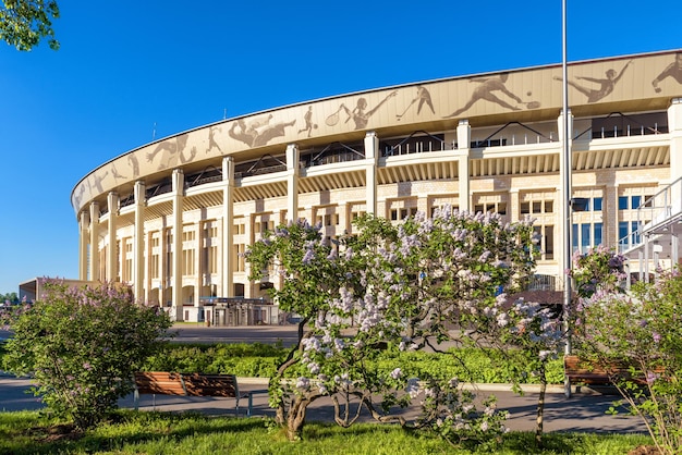 Schöne Aussicht auf das Luschniki-Stadion in Moskau