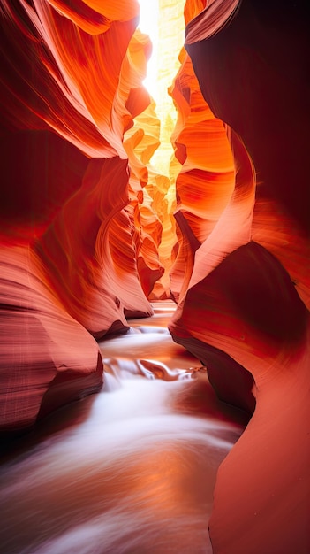 Foto schöne aussicht auf den antelope canyon in arizona naturlandschaft