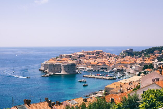 Schöne Aussicht auf die Altstadt von Dubrovnik Kroatien