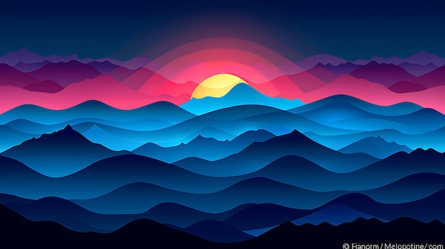 Schöne Aussicht auf die Huangshan-Berge bei Sonnenaufgang in China