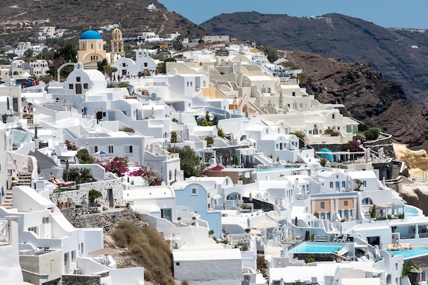 Schöne Aussicht auf Oia auf Santorini