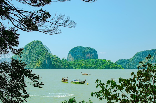 Schöne Aussichten auf der Insel in Phuket