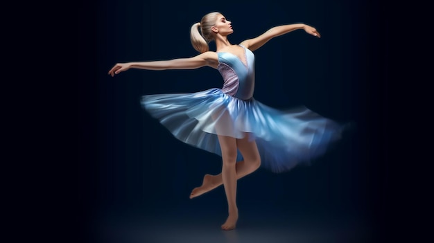 Schöne ballerina tanzende generative KI