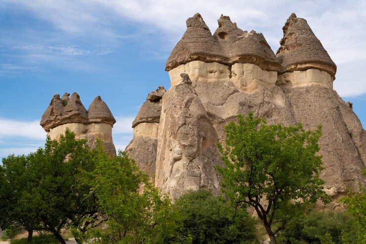 Foto schöne berglandschaft von kappadokien