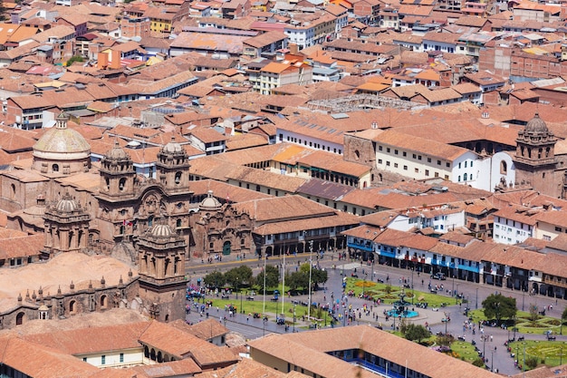 Schöne berühmte Cusco-Stadt in Peru.