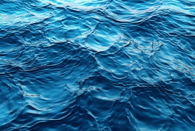 Schöne blaue Wellen, Wasserhintergrund, generative KI