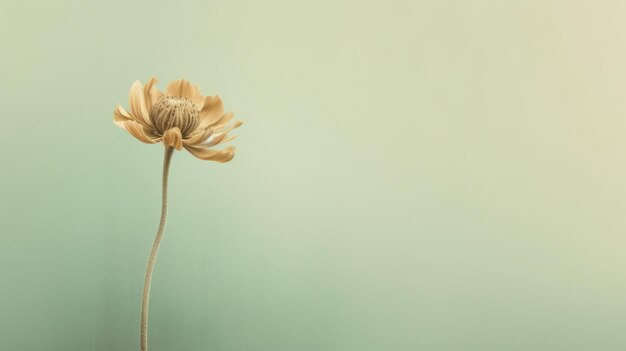 Schöne Blütenblume auf isoliertem Hintergrund. Malerisch