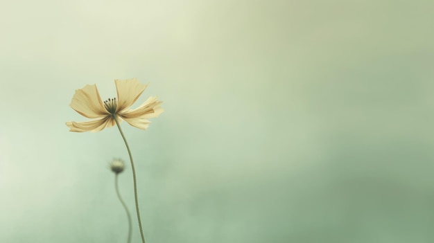 Schöne Blütenblume auf isoliertem Hintergrund. Malerisch