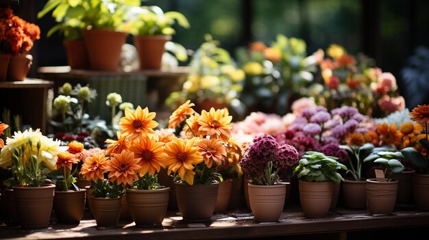 schöne Blumen auf dem Tisch