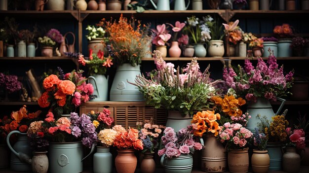 schöne Blumen auf dem Tisch