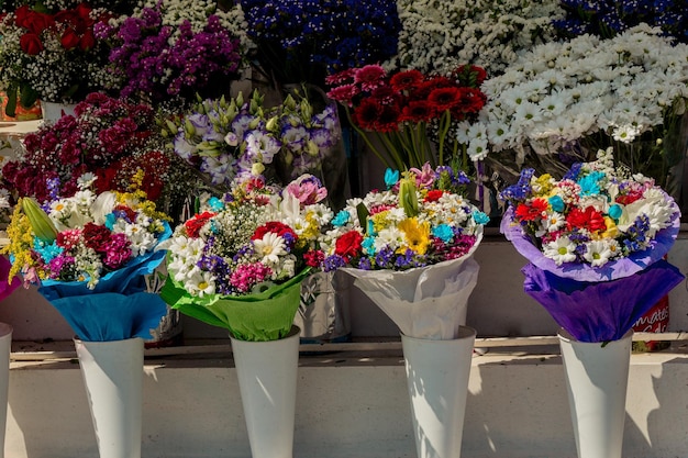 Schöne Blumen verschiedener Arten