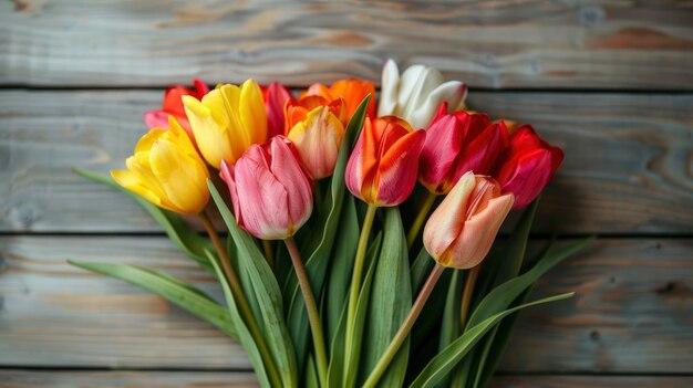 Foto schöne blumenstücke von tulpen für ferien und hausdekorationen