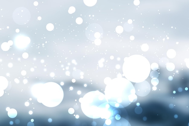 Schöne Bokeh Weihnachten Winter verschwommenen Hintergrund Neujahr Winter Art Design schöne Bokeh Kreise kopieren Platz Banner-Format