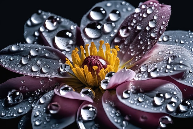 schöne botanische Aufnahme, natürliche Tapete, schöne botanische Aufnahme, natürliche Tapete, Wassertropfen mit