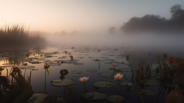 Schöne botanische Blume Eleganz Stimmung oder Emotion Generative Ai