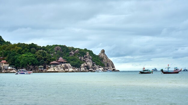 Schöne Bucht auf Koh Pangan Island. Thailand