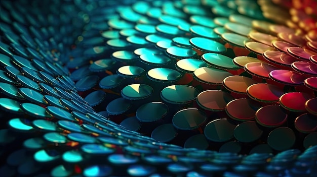 Schöne bunte 3D-Hintergründe, chromatisches Sechseck, faszinierte Illusion, geheimnisvolle Zusammenfassung