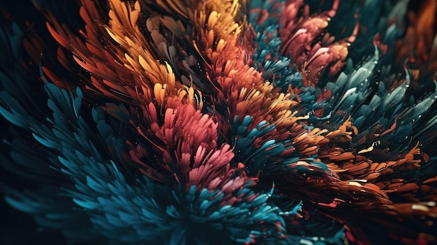 Schöne bunte 3D-Hintergründe, chromatisches Sechseck, faszinierte Illusion, geheimnisvoller Abstrakt