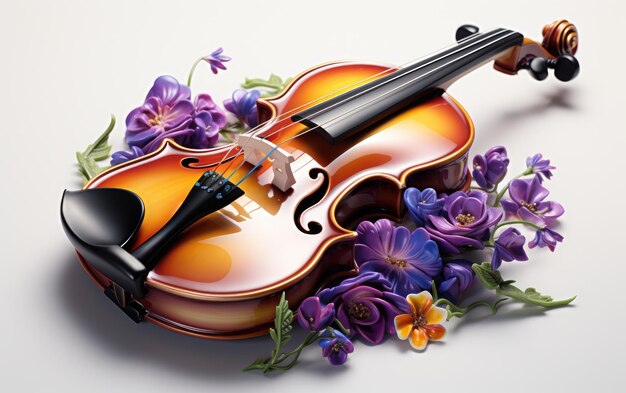 Schöne bunte Viola isoliert auf weißem Hintergrund