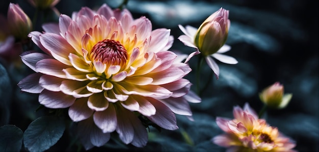 Foto schöne chrysantheme aus nächster nähe