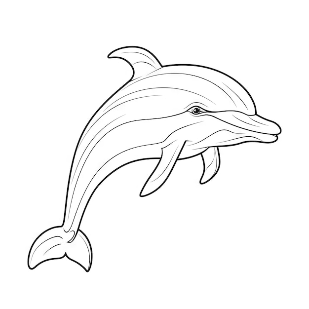 Schöne Delphin-Farbblätter für Kinder