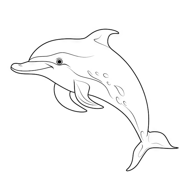 Schöne Delphin-Farbblätter für Kinder