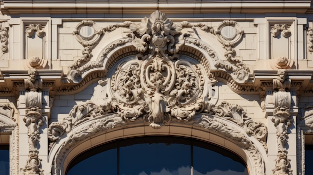 Schöne Details an der Fassade eines klassischen Theaters