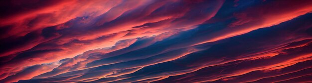 Schöne dramatische Wolkenlandschaft