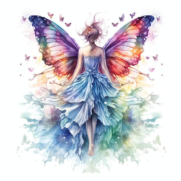 schöne farbenfrohe Schmetterlings-Clipart-Illustration