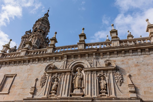 Schöne fotos der kathedrale von santiago compostela