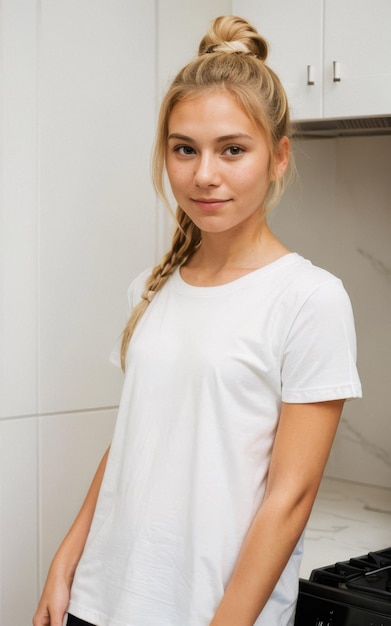 Schöne Frau Porträt Professionelles Fotoshoot Lagerbild